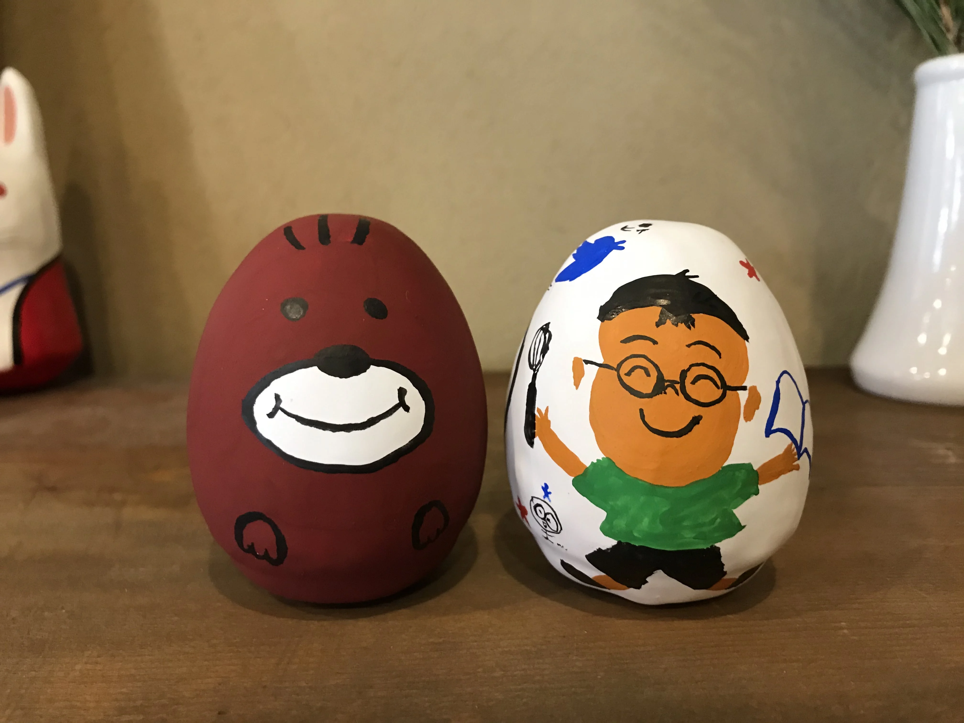 倉吉市]顔書き・絵付け体験ができる「はこた人形工房」子の